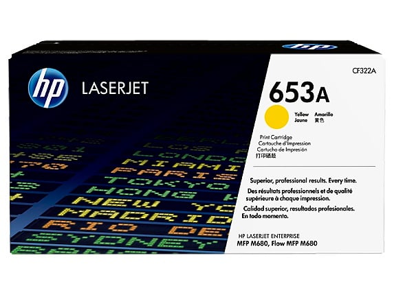 HP 653A tisková kazeta žlutá, CF322A