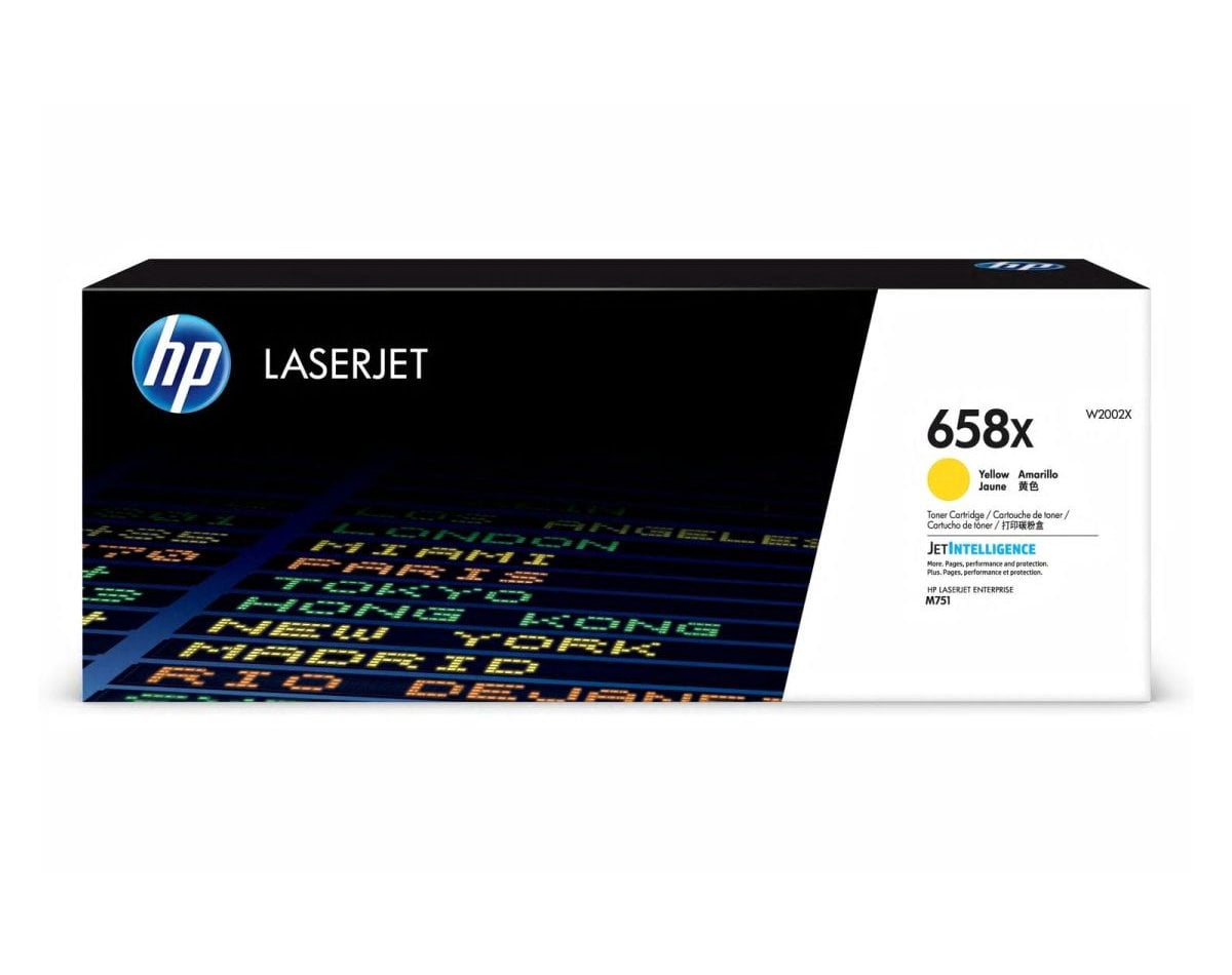 HP 658X Žlutá originální tonerová kazeta