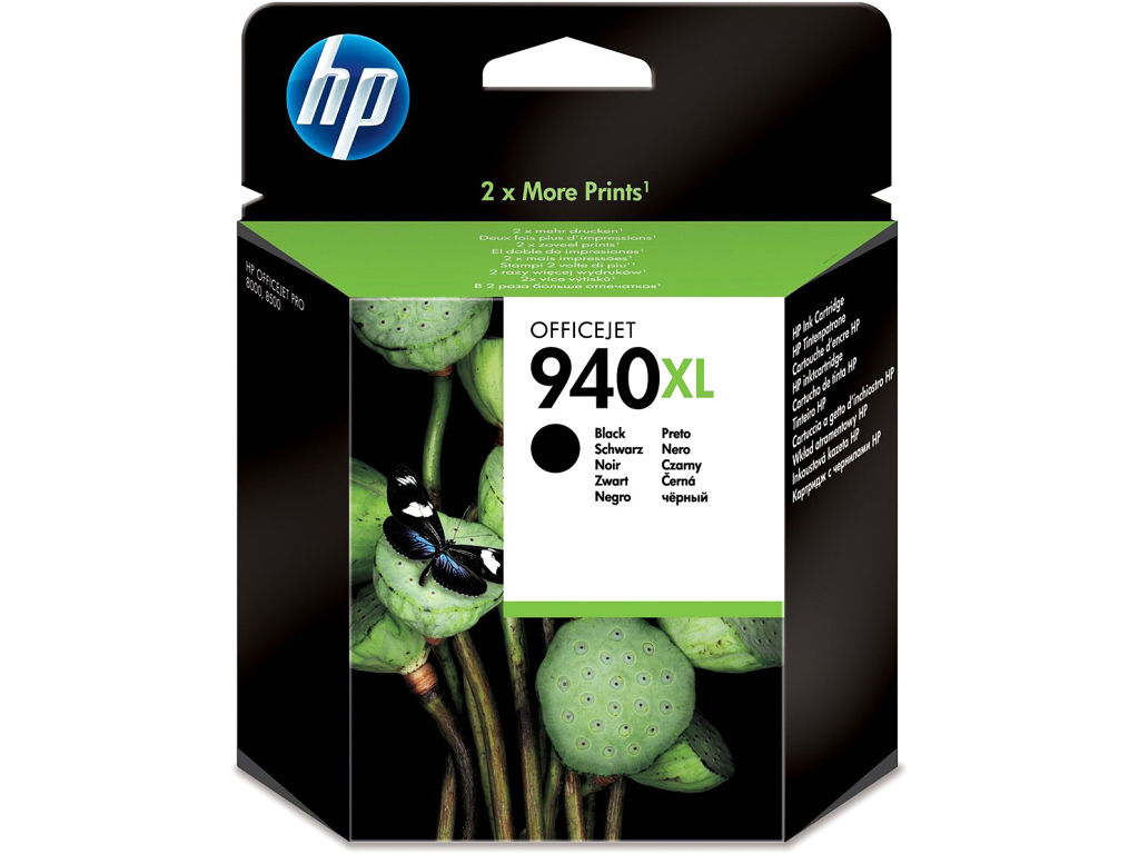 HP 940XL Black (2200 strán) pre OfficeJet Pro 8000, 8500 (C4906AE) - originálne