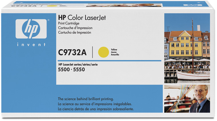 HP C9732A Toner Yellow (12000 strán) pre CLJ 5500, 5550 - originálne
