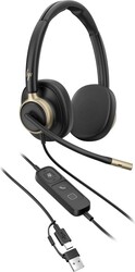 HP Poly Mission 825 – káblové stereo slúchadlá s mikrofónom a USB pripojením (WW)