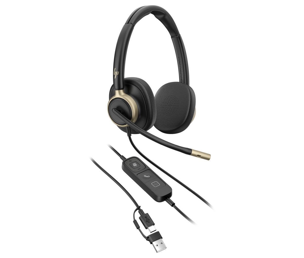 HP Poly Mission 825 Stereo USB Wired Headset WW