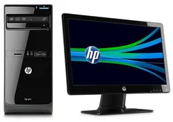 HP Pro 3400 MT + 20" LCD 2011x, Intel G630, 500GB, MCR, DVDRW, 1x4GB PC3-10600 DDR3, W7P64bit