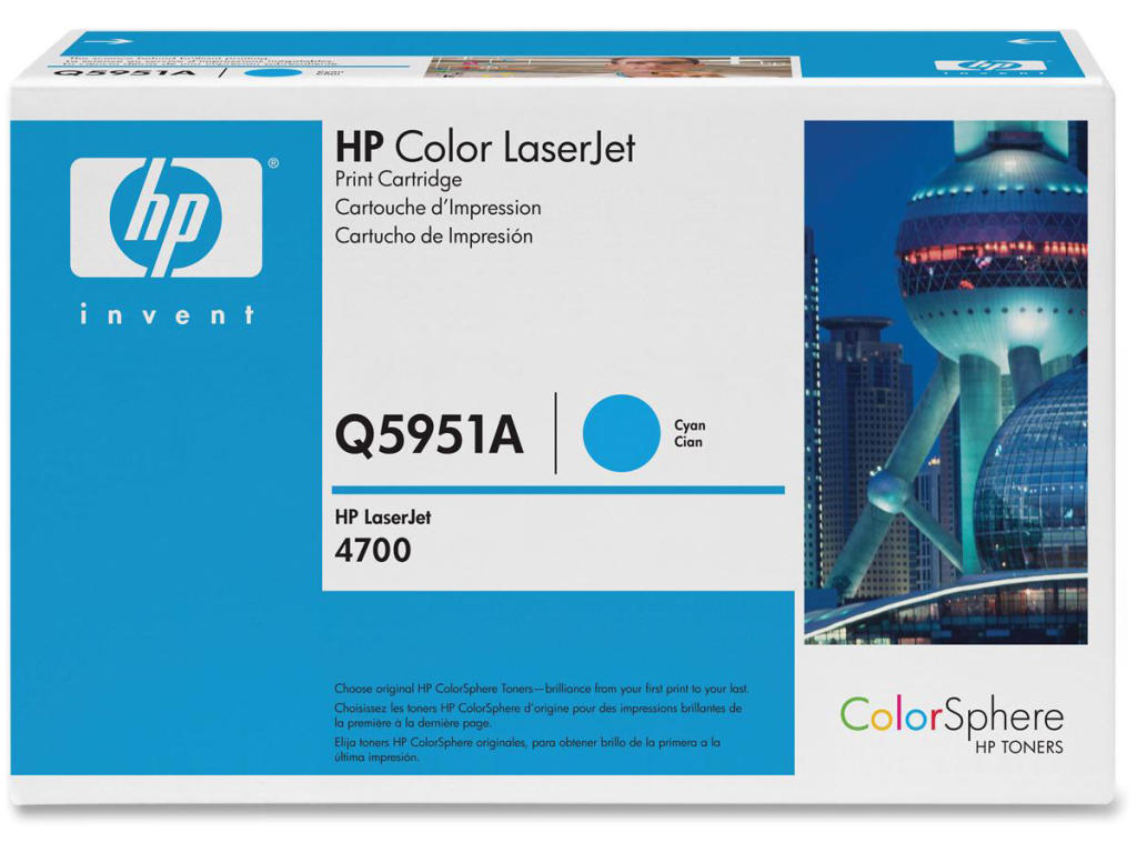 HP Q5951A Toner Cyan (10000 strán) pre CLJ 4700 - originálne 4700