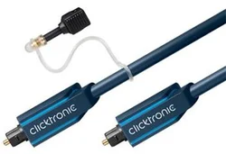 HQ Optický kábel Toslink TOS male - TOS male, s redukciou 3.5mm, 1m CLICK70366