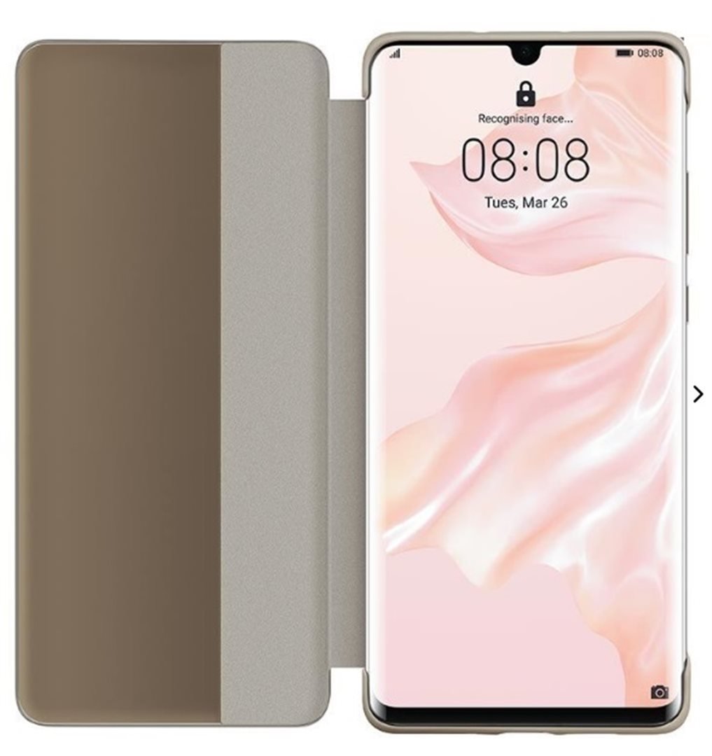 Huawei Smart View flipové pouzdro pro P30 Pro khaki 51992886 TSBOHEMIA CZ