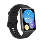 Huawei Watch Fit 2 Active Hlboko matný čierny silikónový remienok