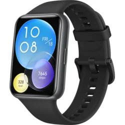 Huawei Watch Fit 2 Active Hlboko matný čierny silikónový remienok