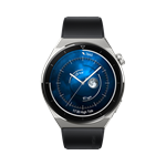 Huawei Watch GT3 Pro 46 mm, Light Titanium Case + Black Fluoroelastomer Strap