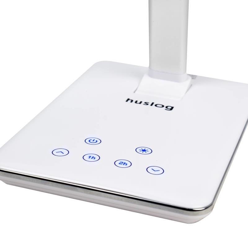 Huslog stolní LED lampička s bezdrátovou nabíječkou, bílá