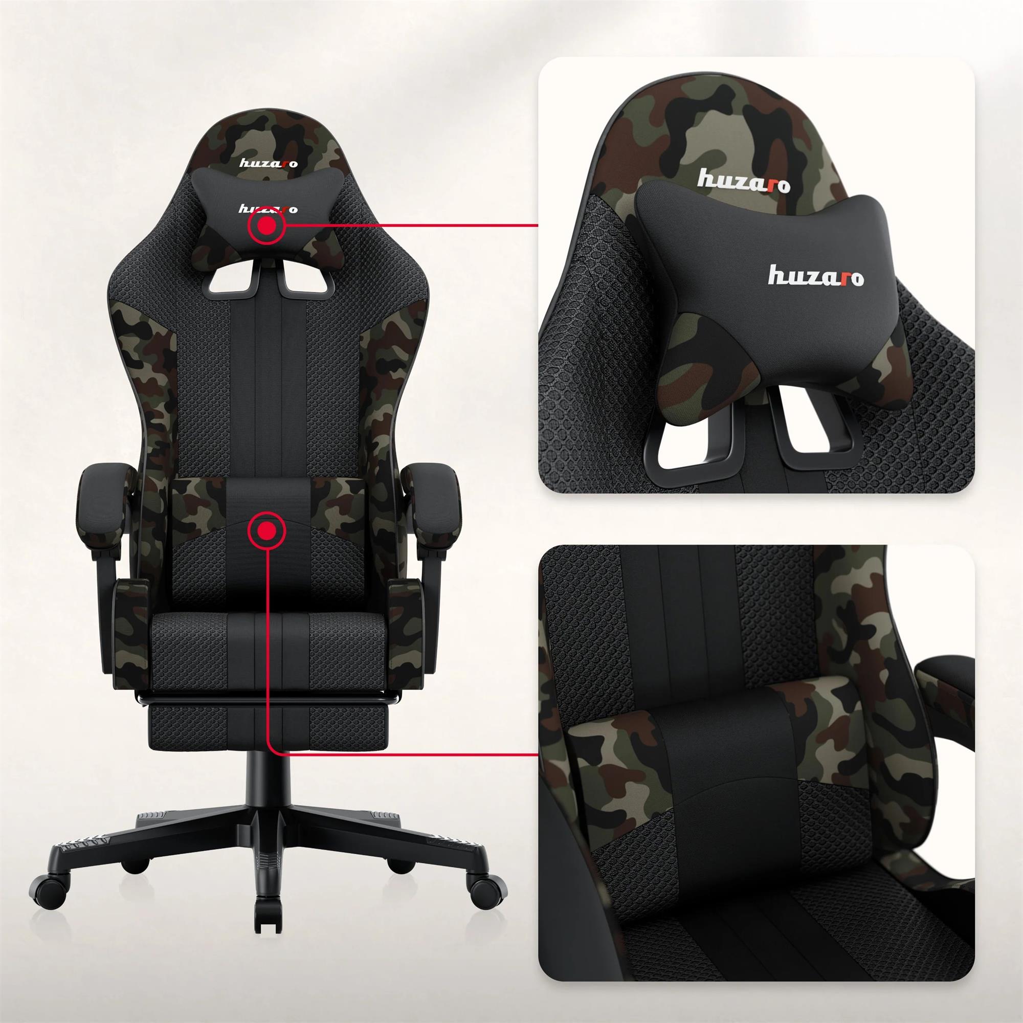 Huzaro Force 4.7, černá/camouflage