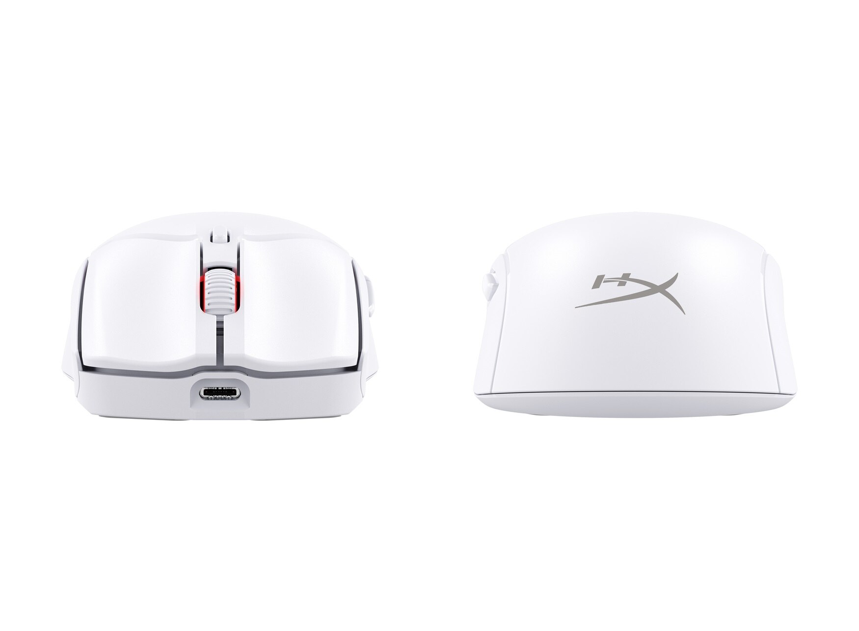 HyperX Pulsefire Haste 2/Herní/Optická/Pro praváky/26 000 DPI/USB+BT/Bílá