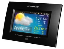 Hyundai Meteostanice WSC2032B, černá, předpověď počasí, měření tlaku, formát JPG, venkovní čidlo