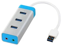 i-tec USB 3.0 Metal HUB 3 Port with Audio Adapter, Notebook Ultrabook Tablet, Windows Mac Linux