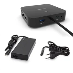 I-TEC USB-C Dual Display Docking Station s Power Delivery 65W + i-tec Universal Charger 77W