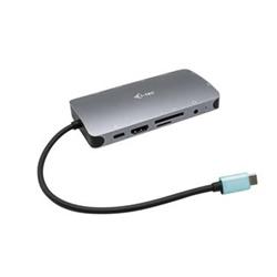 I-TEC USB-C Metal Nano Dock HDMI/VGA with LAN + Power Delivery 100 W