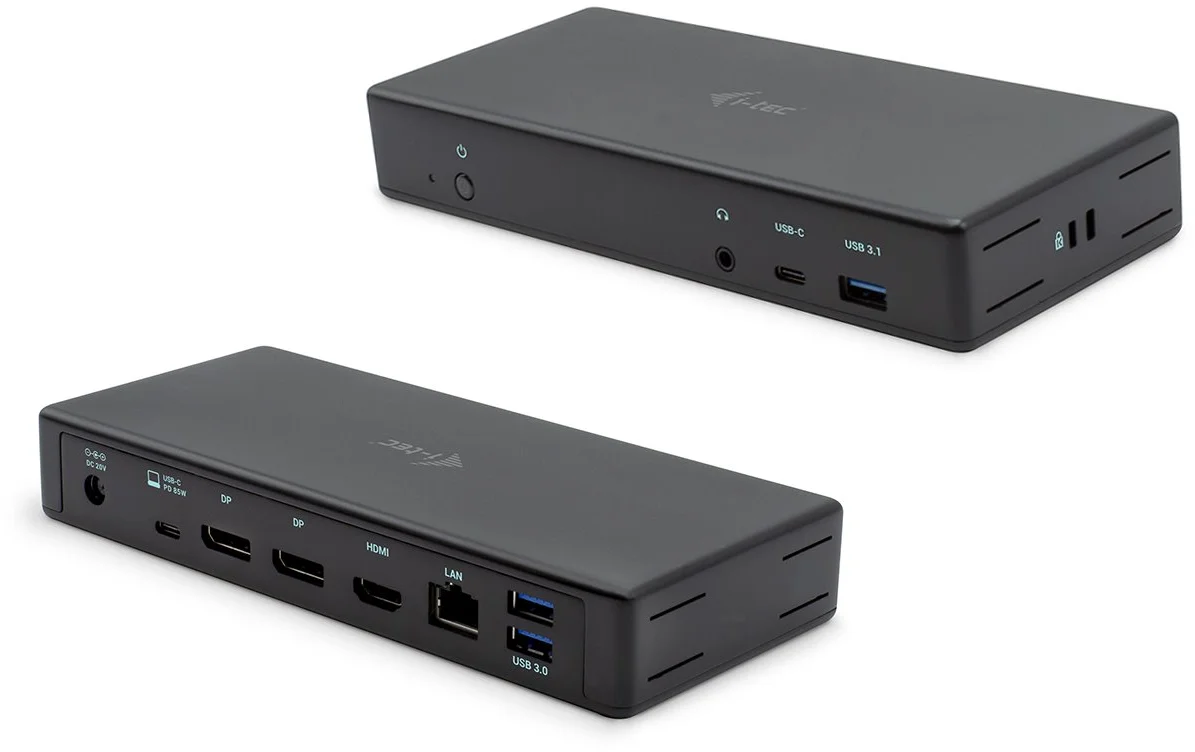 I-TEC USB-C Triple Display Docking Station, Power Delivery 85W, kompatibilný Thunderbolt3 C31TRIPLEDOCKPD