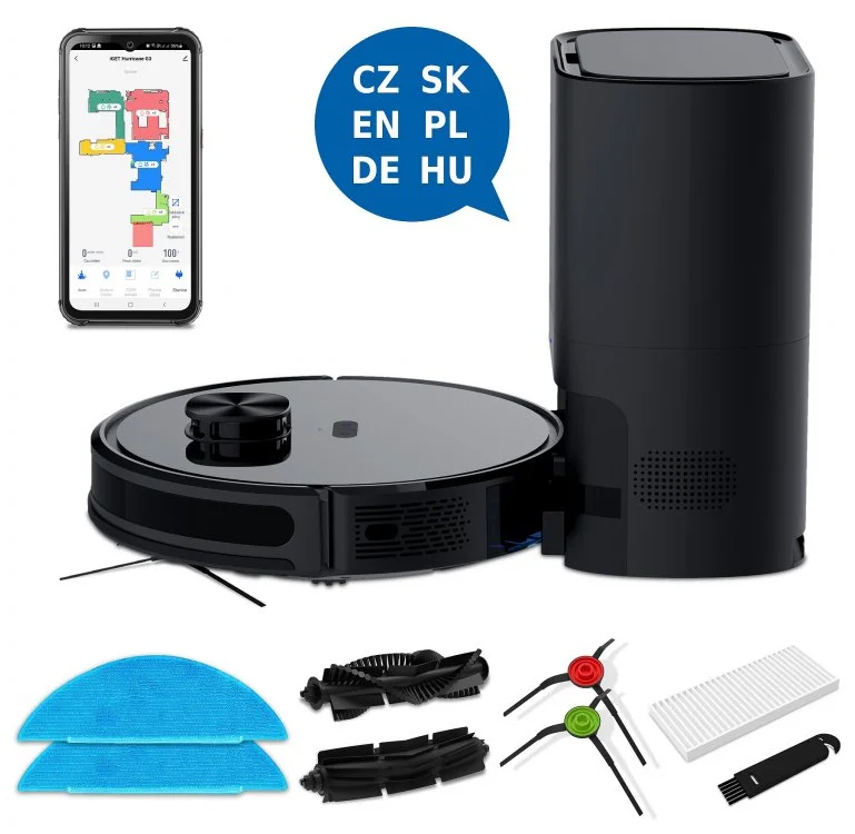 iGET Home Hurricane G3, robotický vysávač Stanica GS1