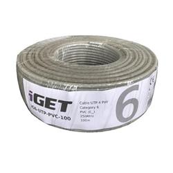 iGET Síťový kabel CAT6 UTP PVC Eca 100m/role (84005021)