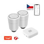 Immax 2x NEO Smart Termostatická hlavica Zigbee + Smart NEO BRIDGE PRO v2 07732B