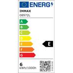 IMMAX LED stolní lampička FINCH šedá + stříbrné prvky