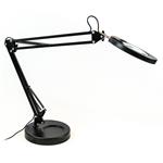 IMMAX LED stolní lampička ZOOM s lupou 12W stmívatelná černá