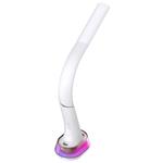 IMMAX LED stolová lampa CORELLA biela + zlaté prvky