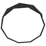 IMMAX NEO DIAMANTE SMART stropné svietidlo 60cm 43W čierne Zigbee 3.0, TUYA