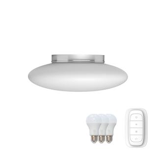 Immax NEO ELIPTICO stropné svietidlo biele sklo 45cm Smart zdroje 3xE27 RGBW Zigbee 3.0 07057L