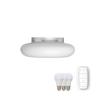 Immax NEO FUENTE stropné svietidlo biele sklo 40cm vrátane Smart zdroj 3xE27 RGBW Zigbee 3.0 07061L