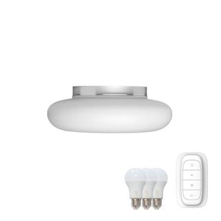Immax NEO FUENTE stropní svítidlo bílé sklo 40cm včetně Smart zdroje 3xE27 RGBW Zigbee 3.0