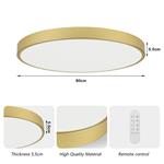 IMMAX NEO LITE SEMPLICI SMART stropné svietidlo, BEACON, 80cm, 96W, 6912lm, zlaté, Wi-Fi, TUYA
