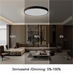 IMMAX NEO LITE SEMPLICI SMART stropní svítidlo, BEACON, 100cm, 128W, 9088lm, černé, Wi-Fi, TUYA