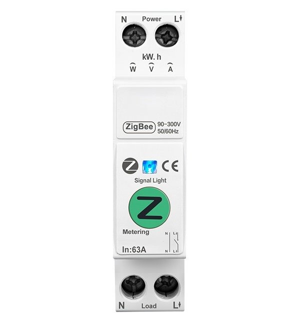 IMMAX NEO SMART elektronický jednofázový istič 1-63A, meranie výkonu, Zigbee 3.0, TUYA