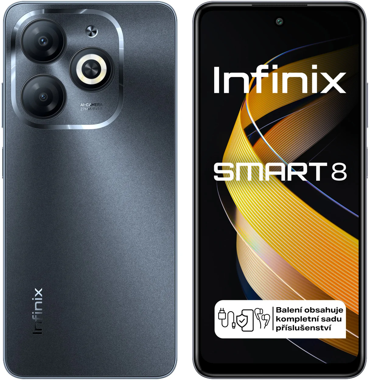 Infinix Smart 8 3+64GB Timber Black