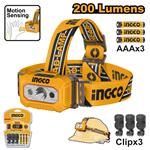 Ingco HHL013AAA8 LED čelovka pre 3x AAA, 3xclip