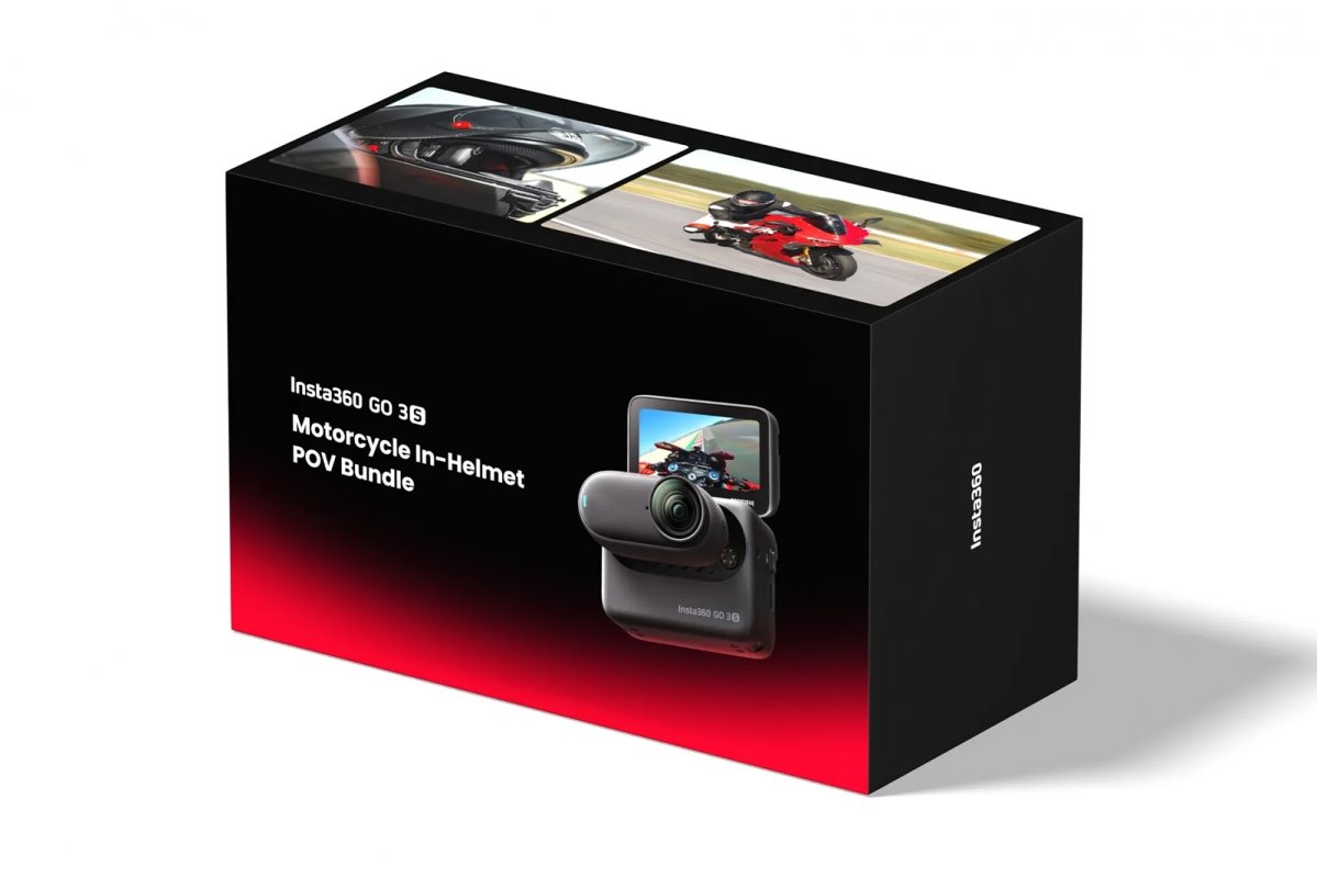 Insta360 GO 3S - 128 GB Motorcycle In-Helmet POV Bundle