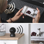 Inteligentná domáca IP kamera Hama, WiFi, otáčanie/naklápanie, nočné videnie