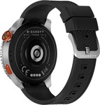 Inteligentné hodinky Garett COMPASS Silver, GPS