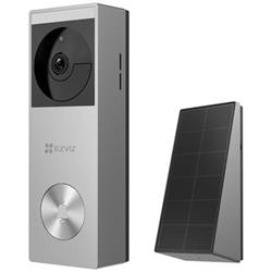 Inteligentný zvonček EZVIZ s kamerou HP3 Pro/ Wi-Fi/ rozlíšenie 2048 x 1296/ napájanie zo siete a z batérie/ sivá a strieborná farba