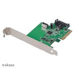 Interný konektor AKASA PCIe karty USB 3.2 Gen 2