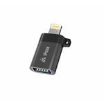 iPEAX adaptér OTG Lightning / USB-A (samica), čierny
