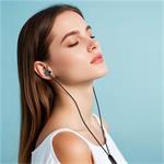 iPEAX drátová sluchátka 3,5 mm jack, černá