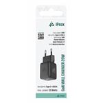 iPEAX GaN sieťová nabíjačka 20 W (USB-C + USB-A), čierna
