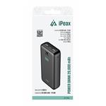 iPEAX POWER BANK 20000 mAh, 10,5 W, 2x USB-A ČIERNA