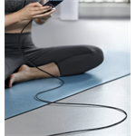 iPEAX textilní kabel USB-A / Lightning 1 m, USB 2.0, černý