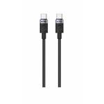iPEAX TEXTILNÍ KABEL USB-C / USB-C 1M, USB 2.0 ČERNÝ