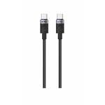 iPEAX textilný kábel USB-C / USB-C 1 m, USB 2.0, čierny