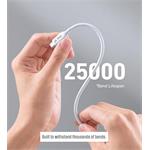 iPEAX TPU KABEL USB-A / USB-C 1,5M, USB 2.0 BÍLÝ