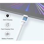 iPEAX TPU KABEL USB-A / USB-C 1M, USB 2.0 BÍLÝ